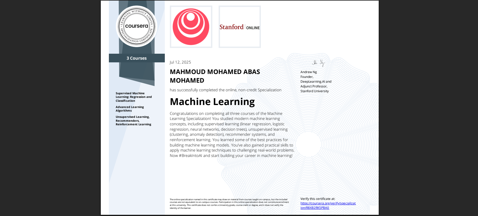 Machine Learning